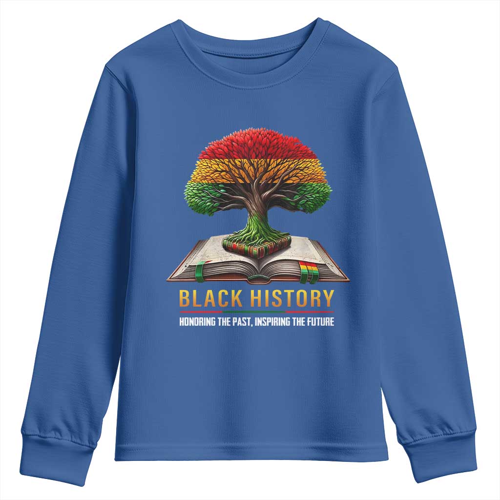 Black History Teacher Youth Sweatshirt Proud Black Culture Tree of Life