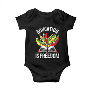 Black Education Is Freedom Baby Onesie Teaching History Month Books