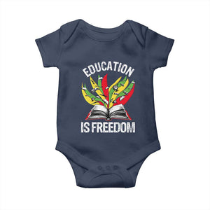 Black Education Is Freedom Baby Onesie Teaching History Month Books