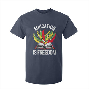 Black Education Is Freedom T Shirt For Kid Teaching History Month Books