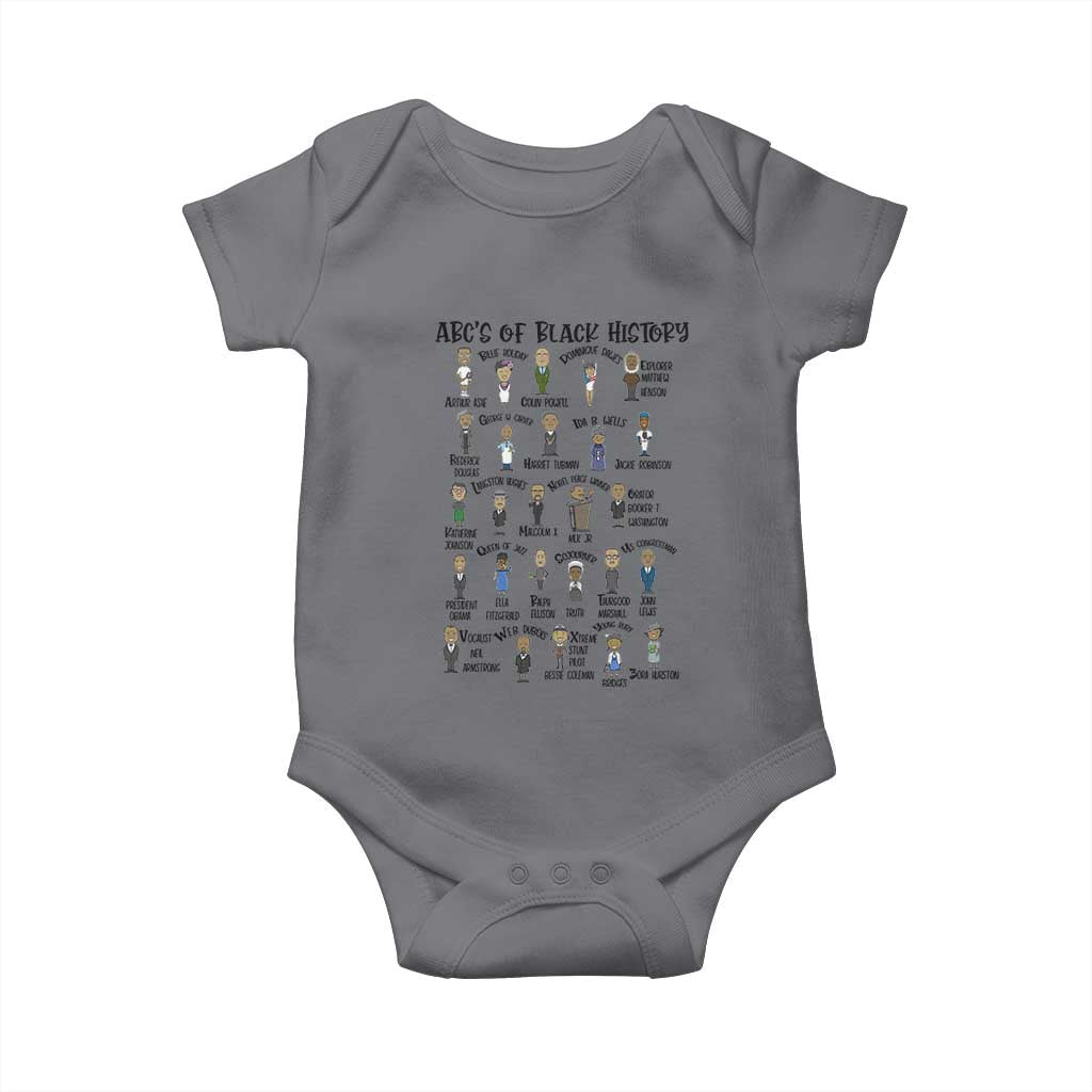 ABCs of Black History Pride Baby Onesie Black Excellence