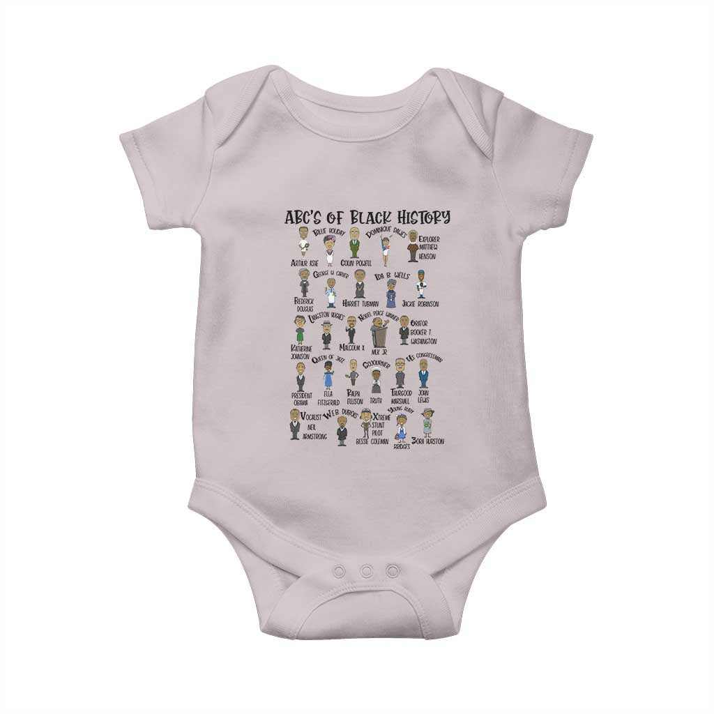 ABCs of Black History Pride Baby Onesie Black Excellence