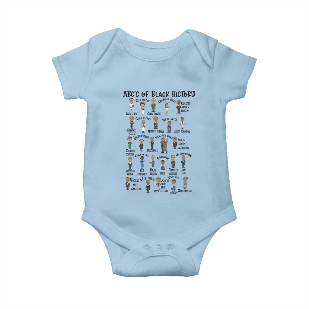 ABCs of Black History Pride Baby Onesie Black Excellence