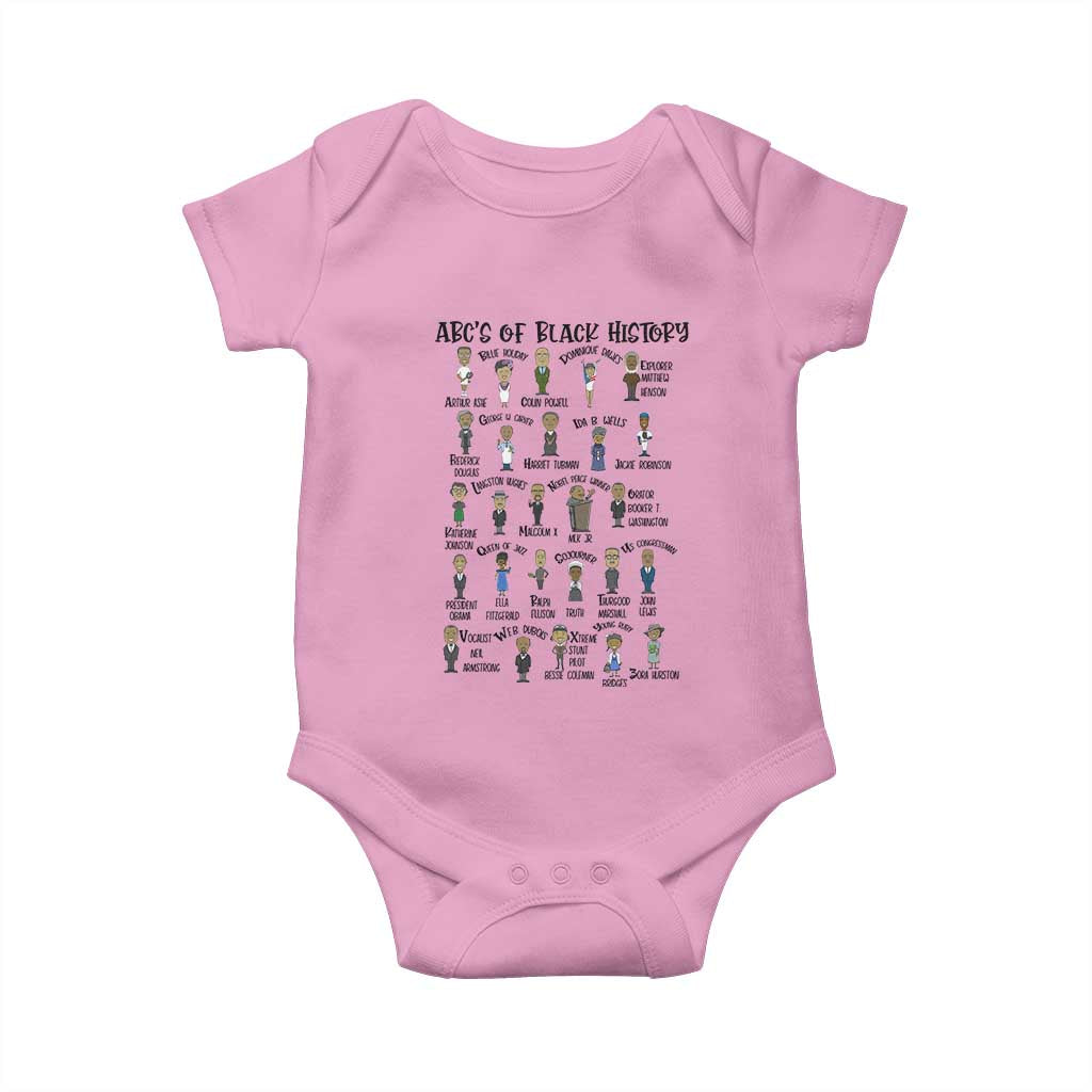 ABCs of Black History Pride Baby Onesie Black Excellence
