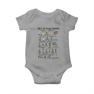 ABCs of Black History Pride Baby Onesie Black Excellence