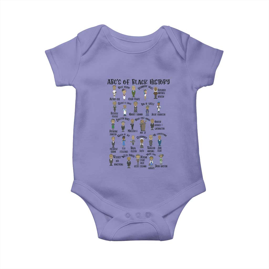 ABCs of Black History Pride Baby Onesie Black Excellence