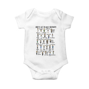 ABCs of Black History Pride Baby Onesie Black Excellence