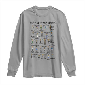 ABCs of Black History Pride Long Sleeve Shirt Black Excellence