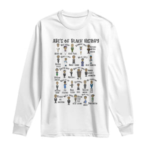 ABCs of Black History Pride Long Sleeve Shirt Black Excellence