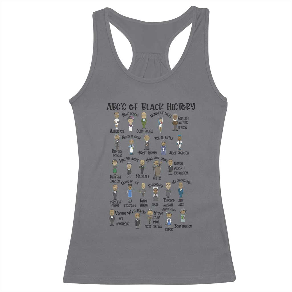 ABCs of Black History Pride Racerback Tank Top Black Excellence