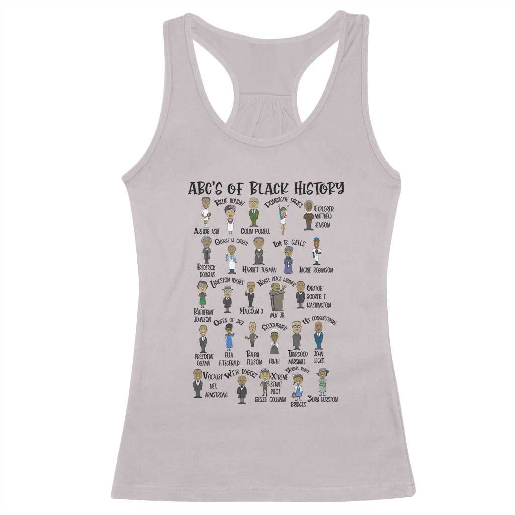 ABCs of Black History Pride Racerback Tank Top Black Excellence