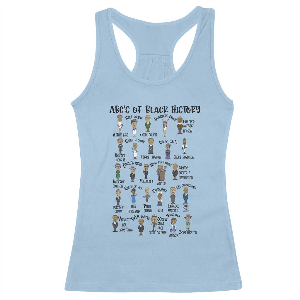 ABCs of Black History Pride Racerback Tank Top Black Excellence