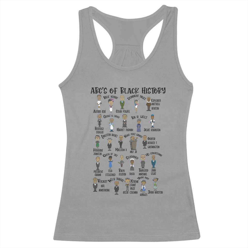 ABCs of Black History Pride Racerback Tank Top Black Excellence