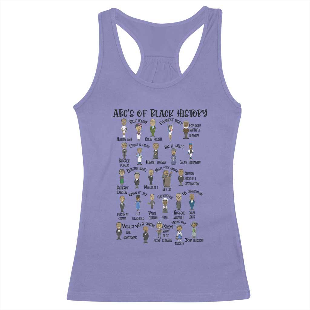 ABCs of Black History Pride Racerback Tank Top Black Excellence