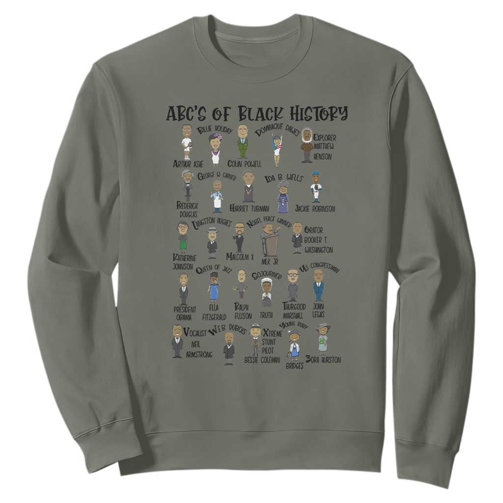 ABCs of Black History Pride Sweatshirt Black Excellence