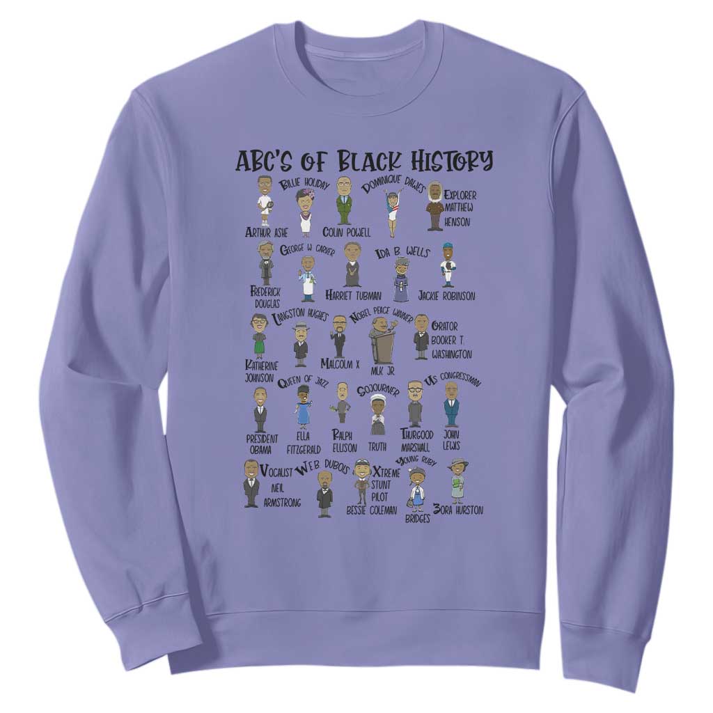 ABCs of Black History Pride Sweatshirt Black Excellence