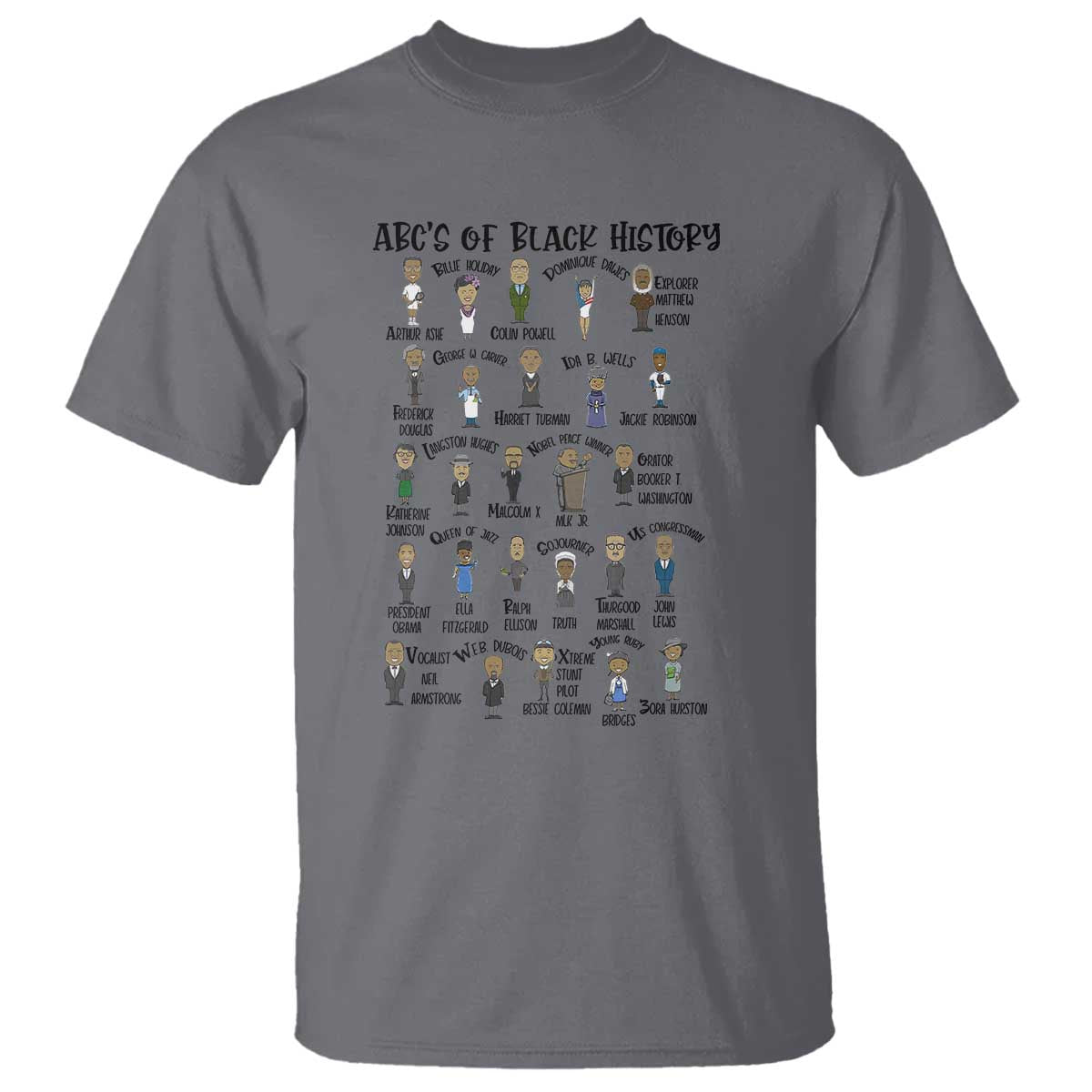 ABCs of Black History Pride T Shirt Black Excellence