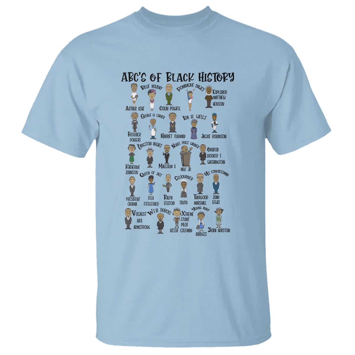 ABCs of Black History Pride T Shirt Black Excellence