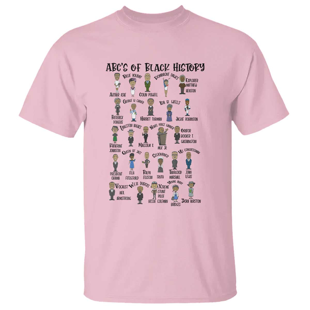 ABCs of Black History Pride T Shirt Black Excellence