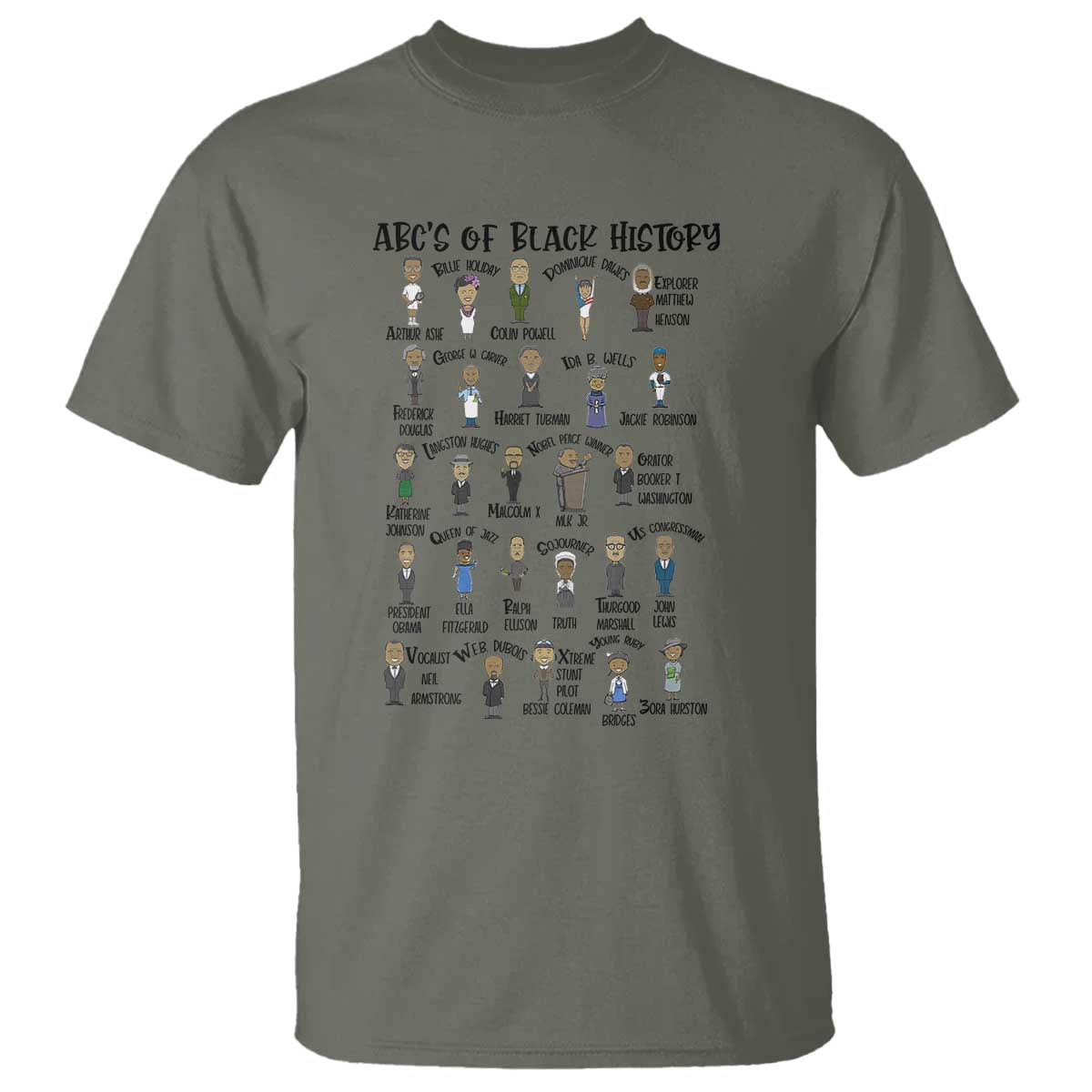 ABCs of Black History Pride T Shirt Black Excellence