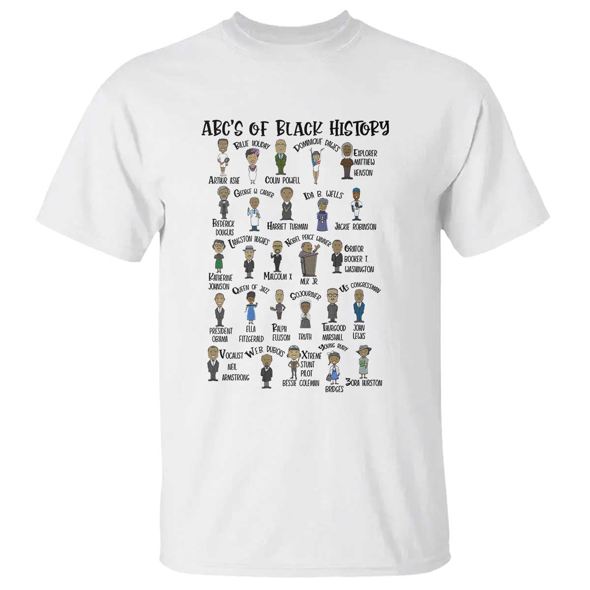 ABCs of Black History Pride T Shirt Black Excellence