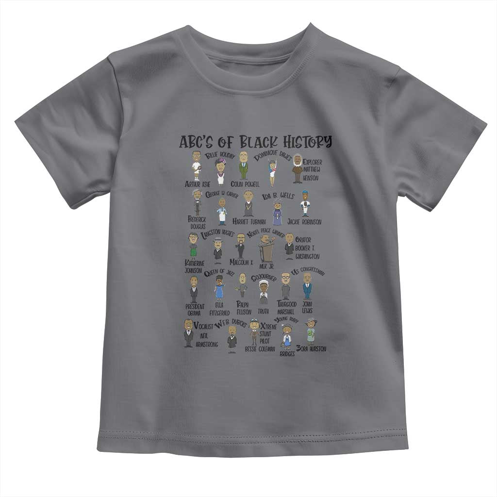 ABCs of Black History Pride Toddler T Shirt Black Excellence
