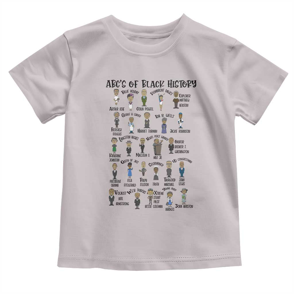 ABCs of Black History Pride Toddler T Shirt Black Excellence
