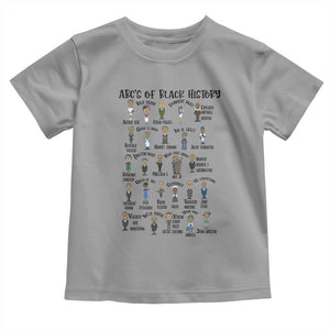 ABCs of Black History Pride Toddler T Shirt Black Excellence