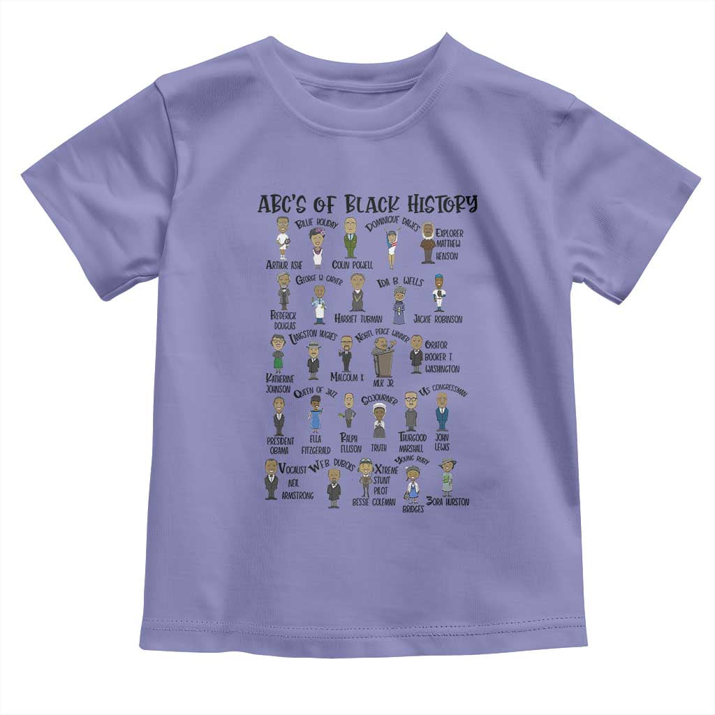 ABCs of Black History Pride Toddler T Shirt Black Excellence