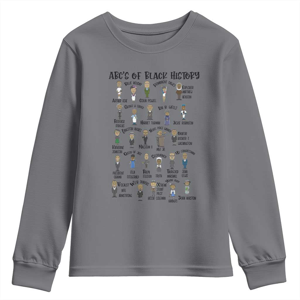 ABCs of Black History Pride Youth Sweatshirt Black Excellence
