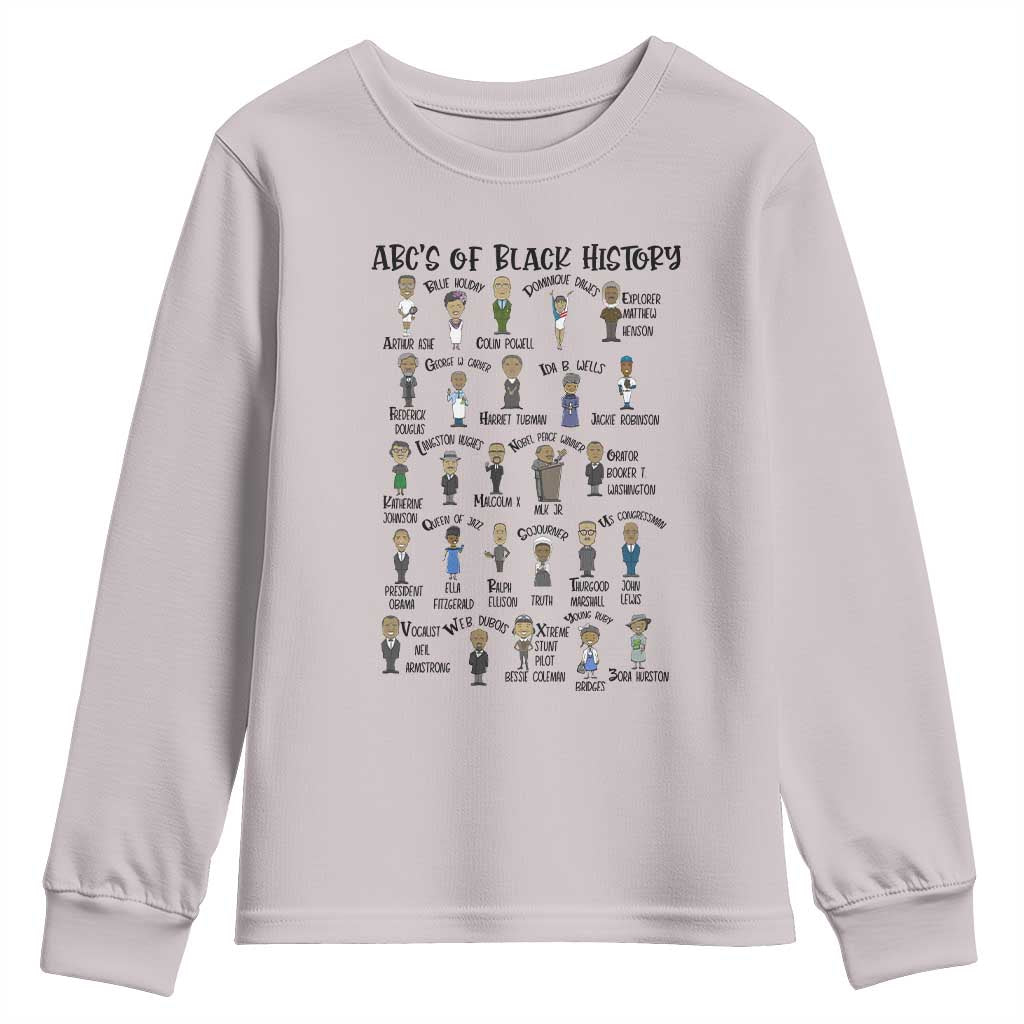 ABCs of Black History Pride Youth Sweatshirt Black Excellence
