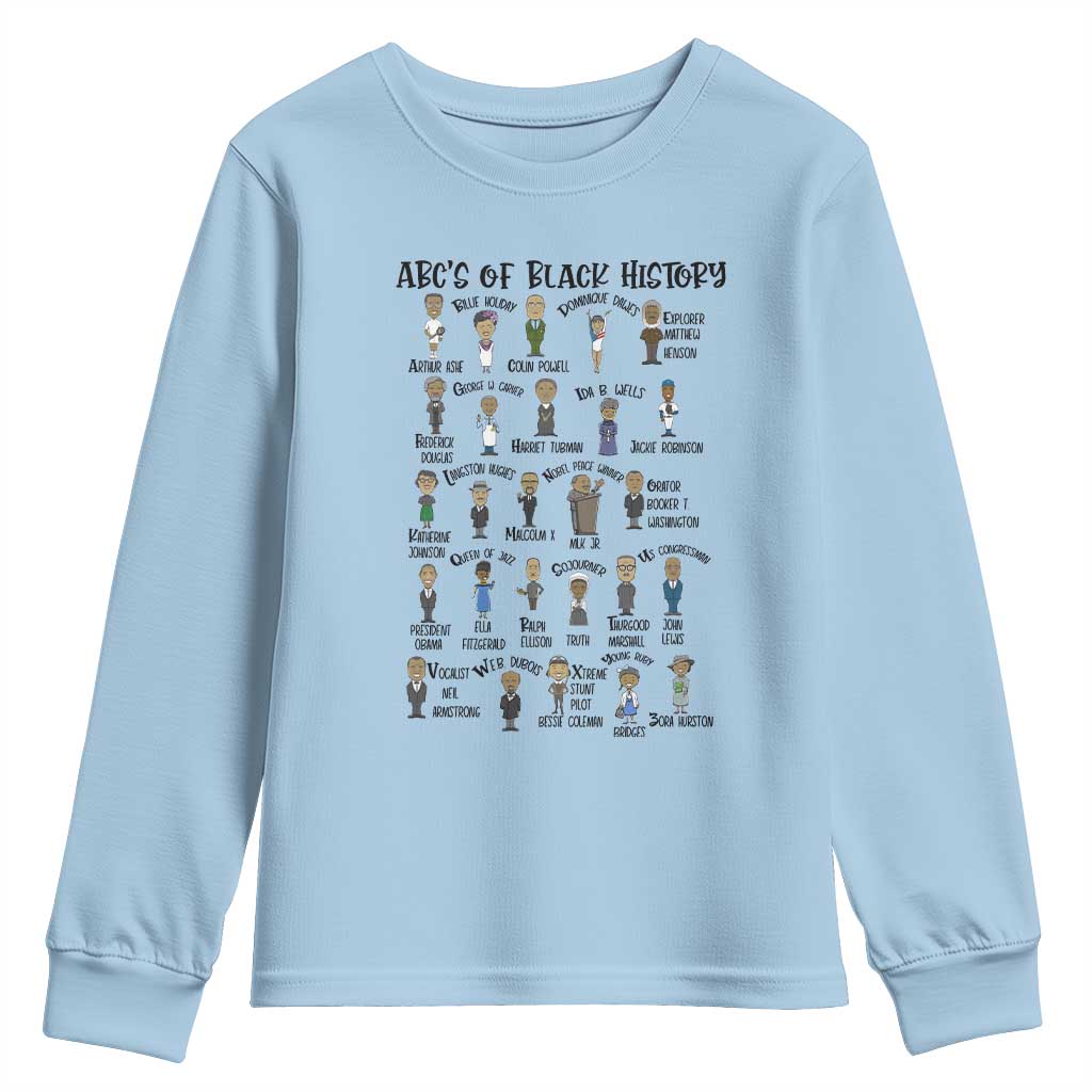 ABCs of Black History Pride Youth Sweatshirt Black Excellence