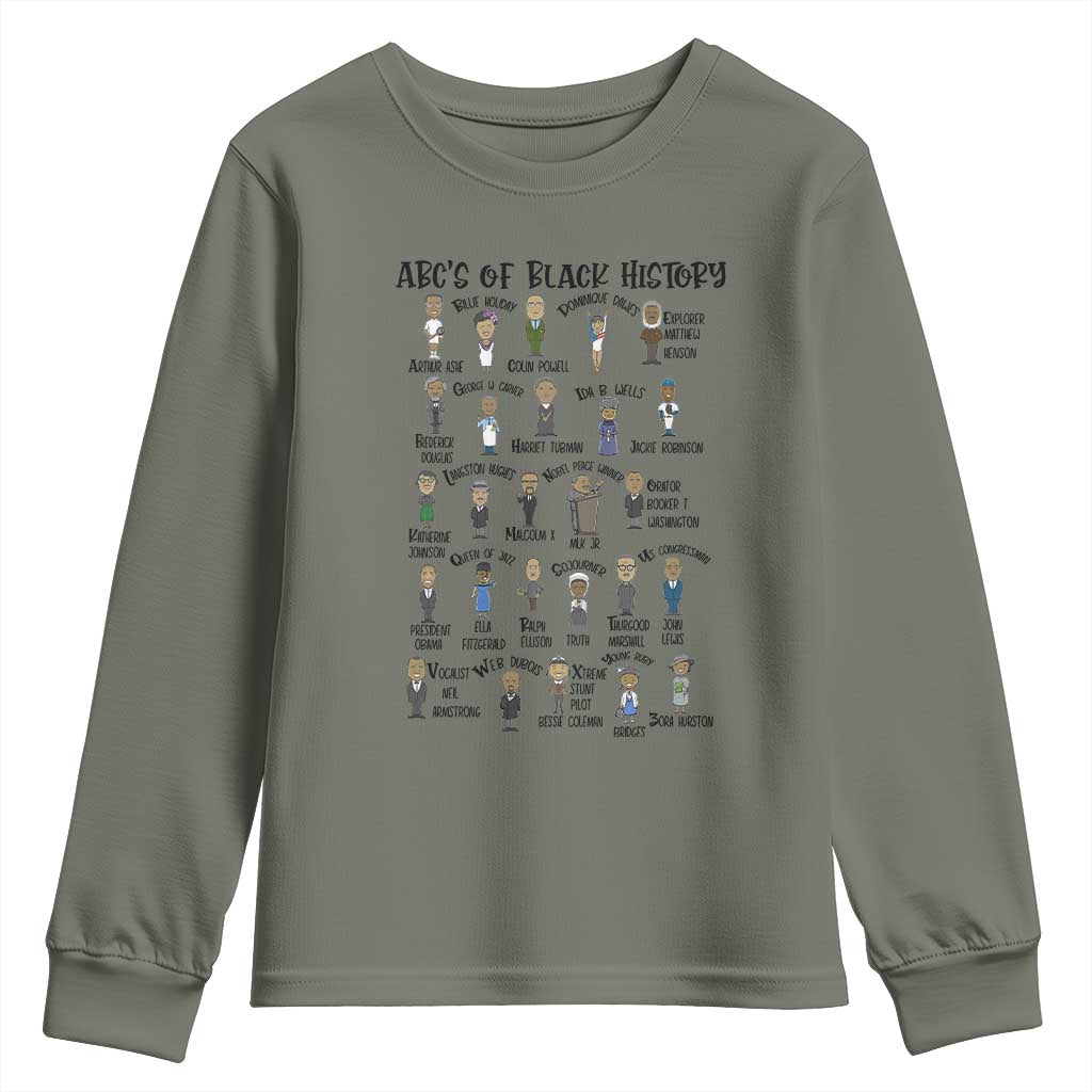 ABCs of Black History Pride Youth Sweatshirt Black Excellence