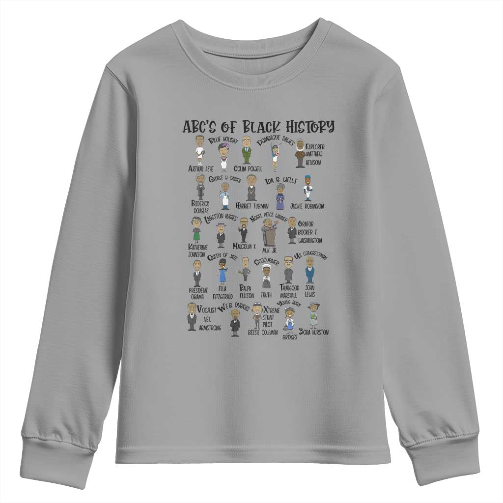 ABCs of Black History Pride Youth Sweatshirt Black Excellence