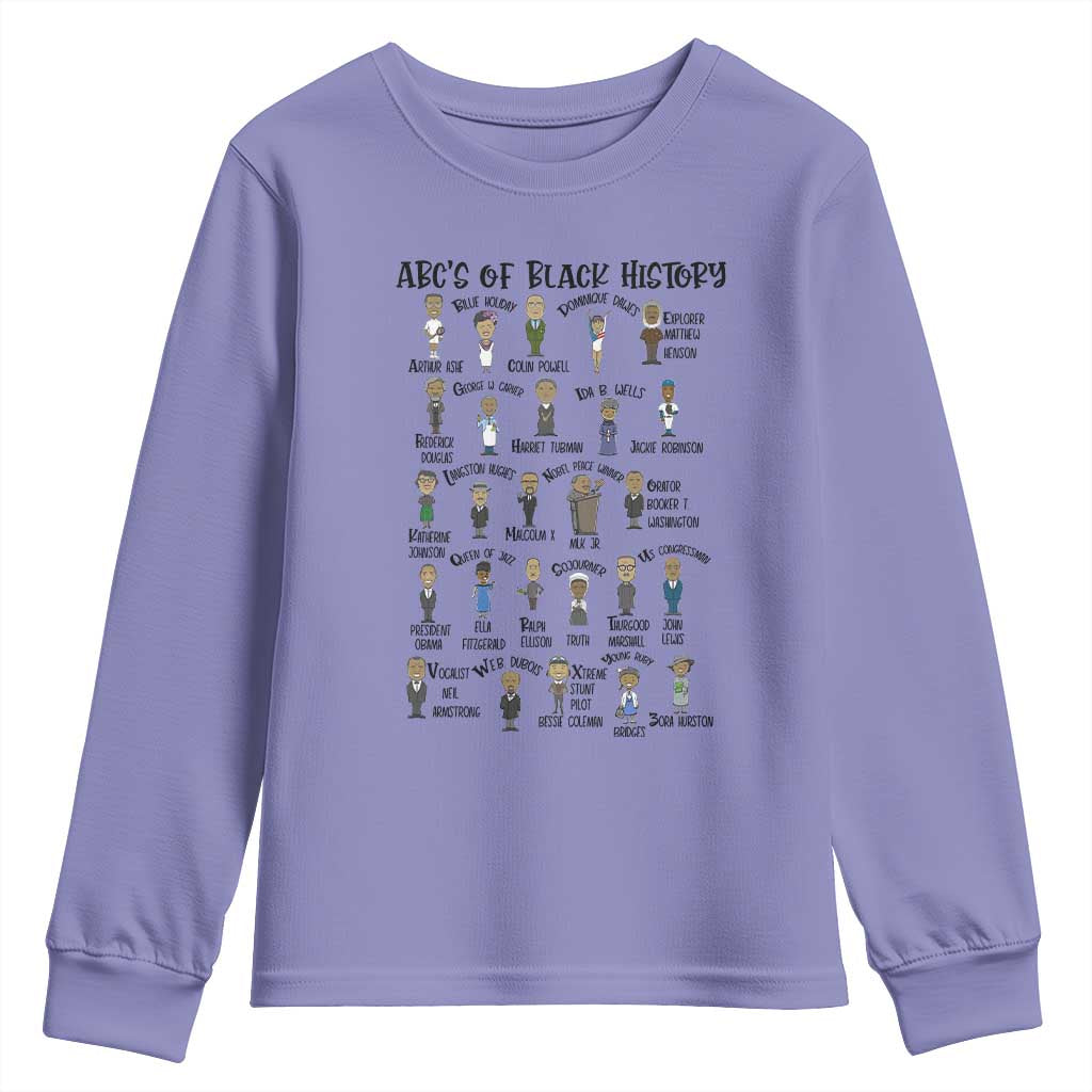 ABCs of Black History Pride Youth Sweatshirt Black Excellence
