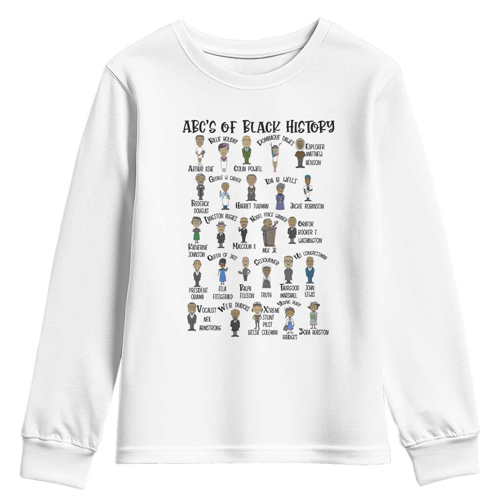 ABCs of Black History Pride Youth Sweatshirt Black Excellence