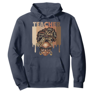 Black Teacher Magic Education Hoodie History Month Melanin Afro Hair