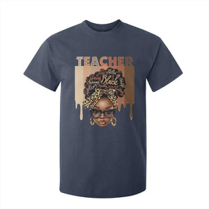 Black Teacher Magic Education T Shirt For Kid History Month Melanin Afro Hair