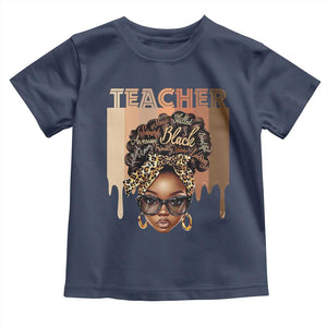 Black Teacher Magic Education Toddler T Shirt History Month Melanin Afro Hair