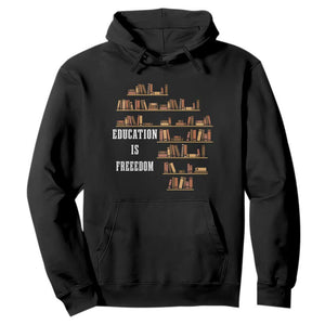 Black History Education Is Freedom Hoodie African Roots Africa Map