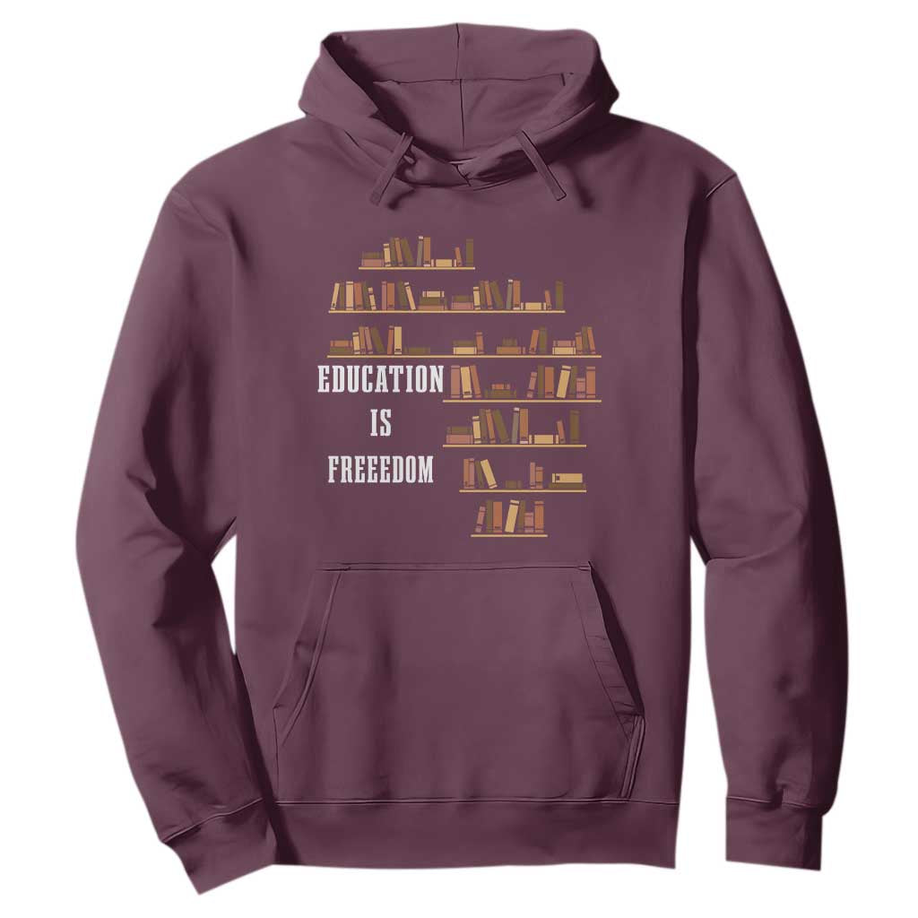 Black History Education Is Freedom Hoodie African Roots Africa Map