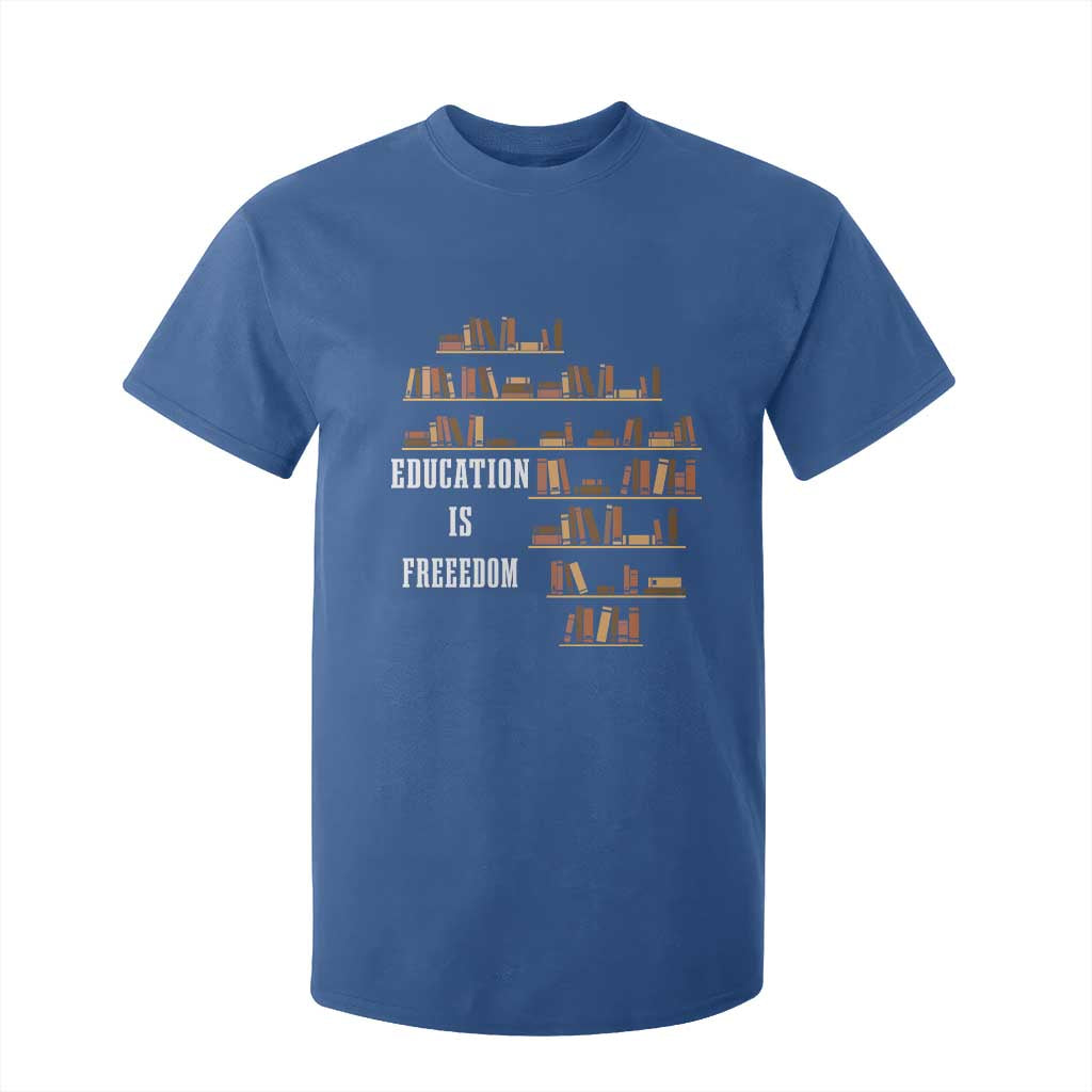 Black History Education Is Freedom T Shirt For Kid African Roots Africa Map