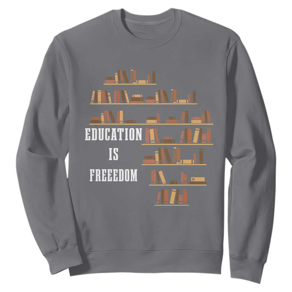 Black History Education Is Freedom Sweatshirt African Roots Africa Map