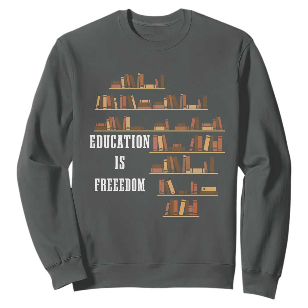 Black History Education Is Freedom Sweatshirt African Roots Africa Map