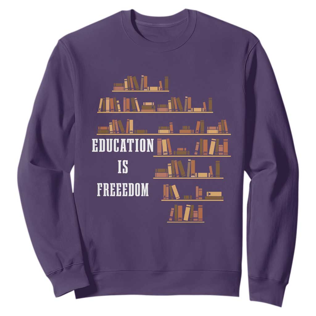 Black History Education Is Freedom Sweatshirt African Roots Africa Map
