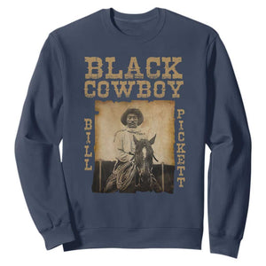 Bill Pickett Sweatshirt Black Cowboy Western Legend Vintage