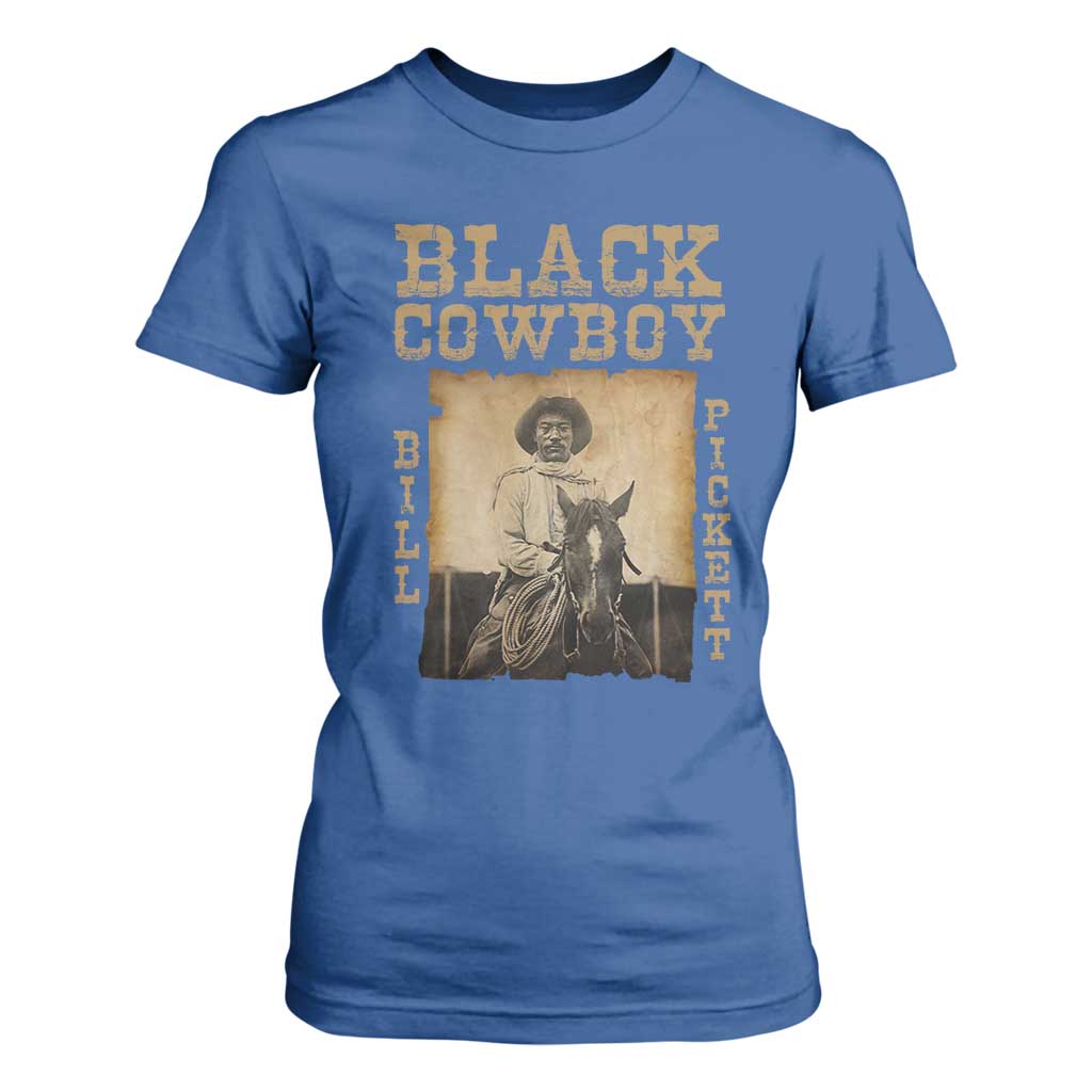 Bill Pickett T Shirt For Women Black Cowboy Western Legend Vintage