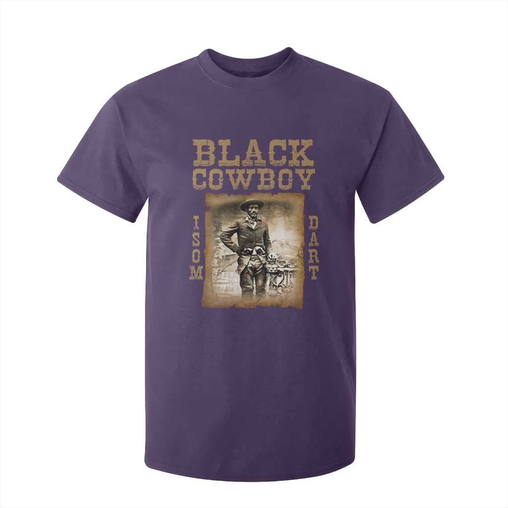 Isom Dart T Shirt For Kid Black Cowboy Western Legend Vintage