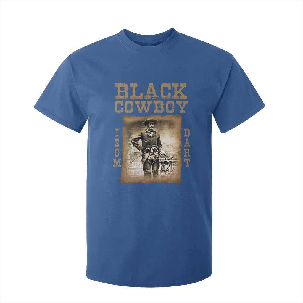 Isom Dart T Shirt For Kid Black Cowboy Western Legend Vintage