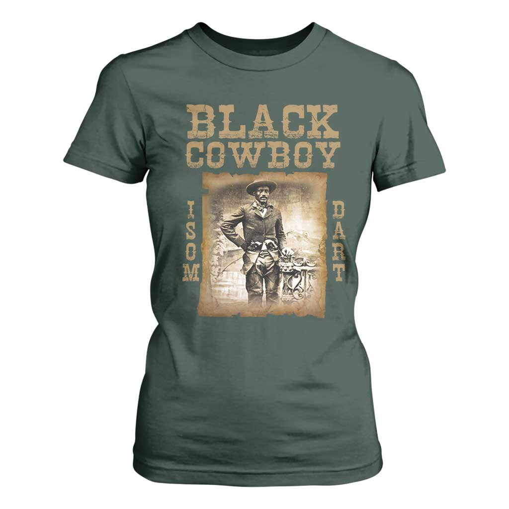 Isom Dart T Shirt For Women Black Cowboy Western Legend Vintage